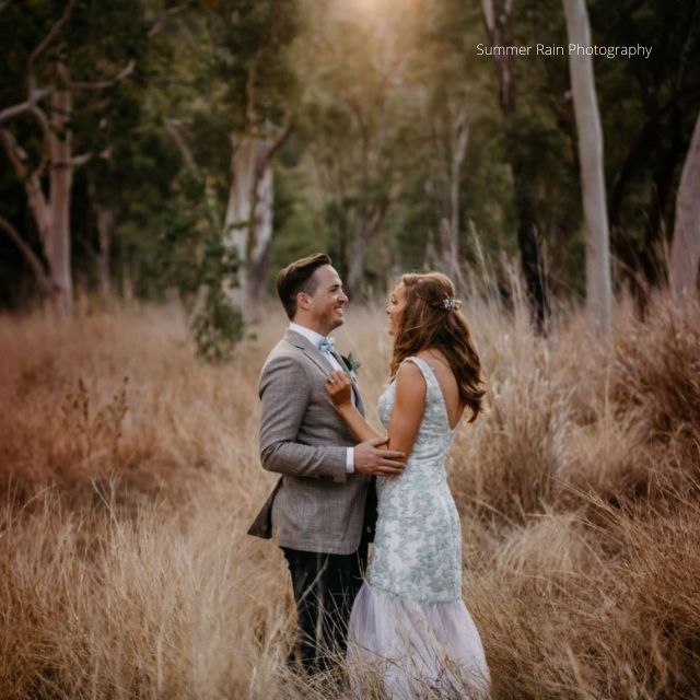 Bride and Groom in the Australian bush
